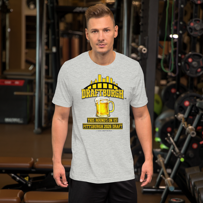 DRAFTBURGH™ "This Round's On Us" Pittsburgh 2026 Draft Shirt