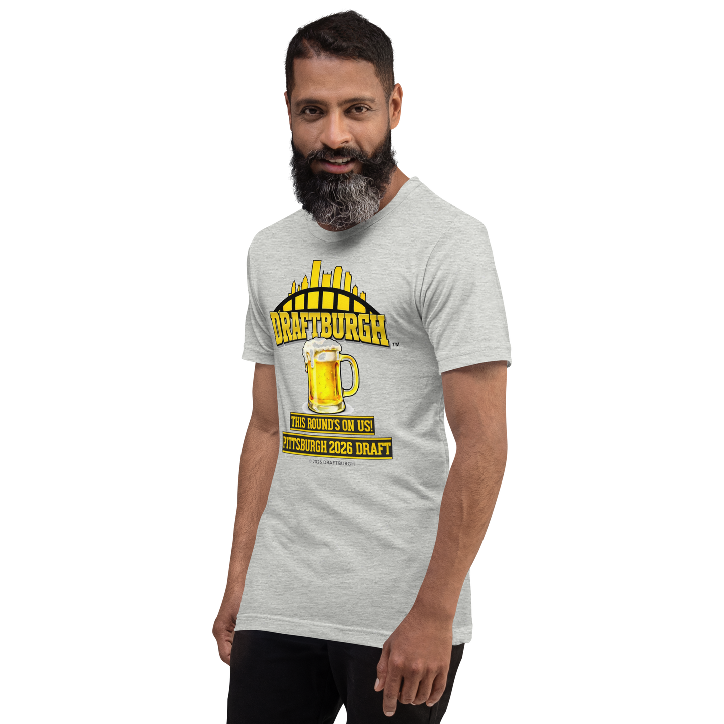 DRAFTBURGH™ "This Round's On Us" Pittsburgh 2026 Draft Shirt