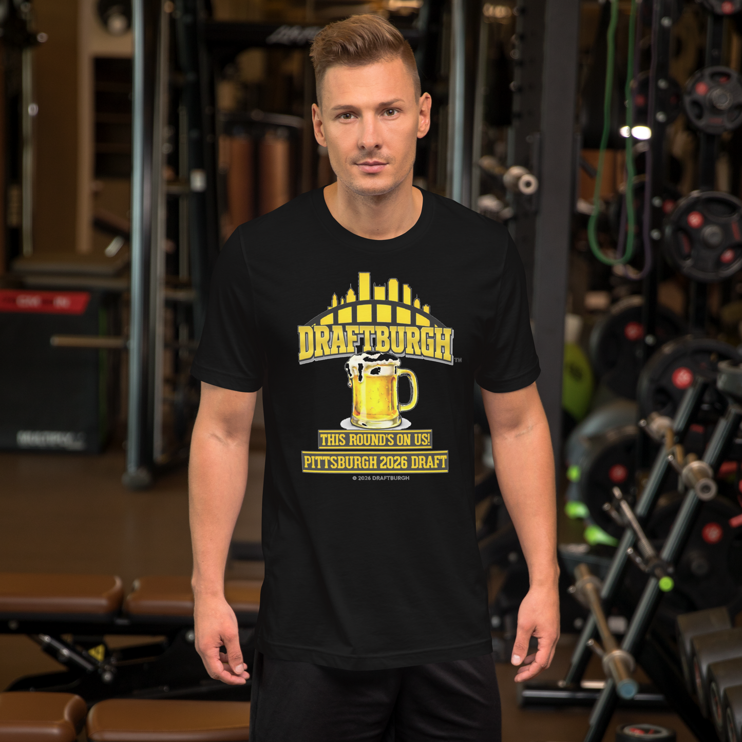 DRAFTBURGH™ "This Round's On Us" Pittsburgh 2026 Draft Shirt