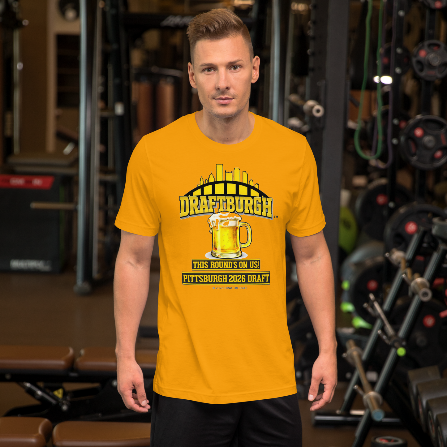 DRAFTBURGH™ "This Round's On Us" Pittsburgh 2026 Draft Shirt