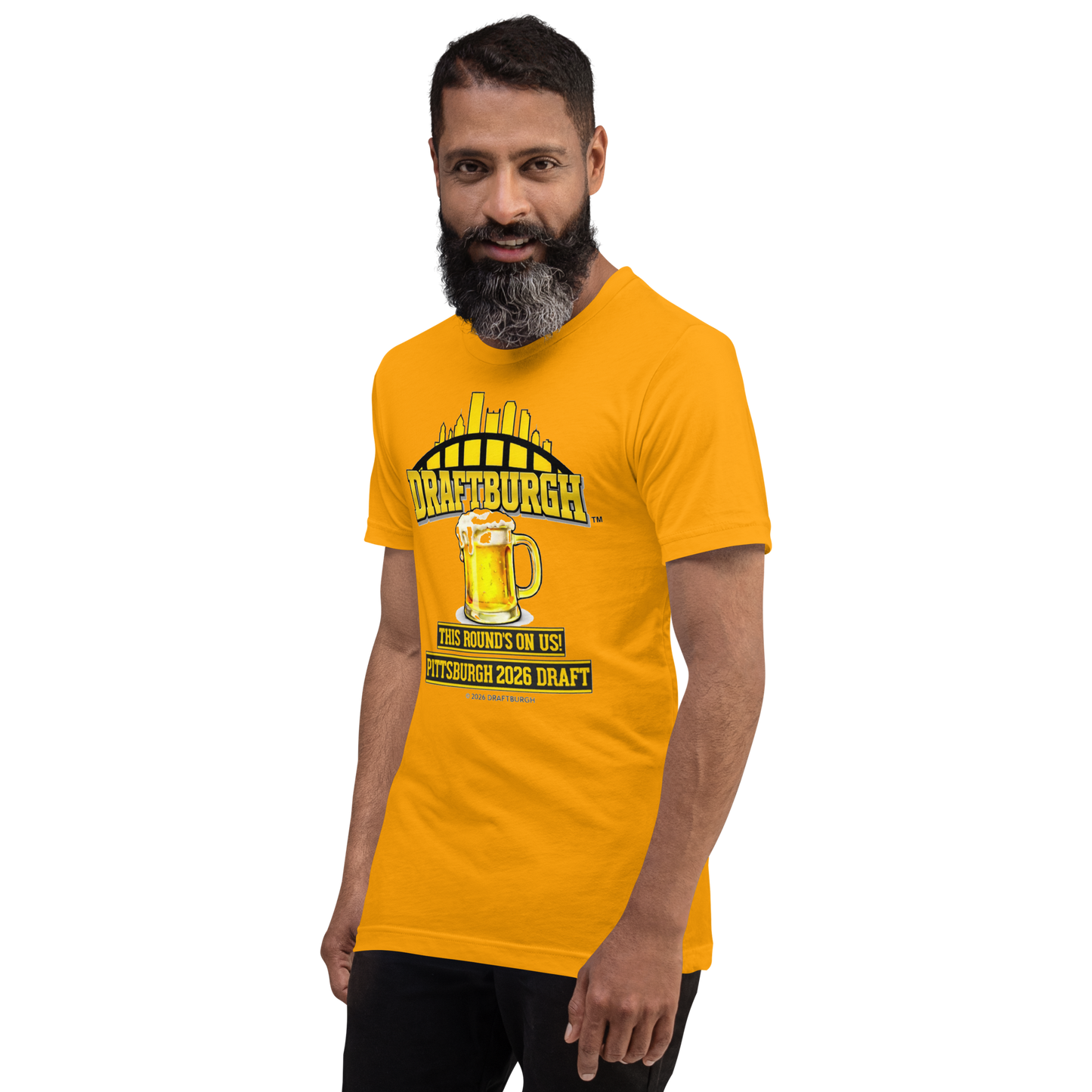 DRAFTBURGH™ "This Round's On Us" Pittsburgh 2026 Draft Shirt