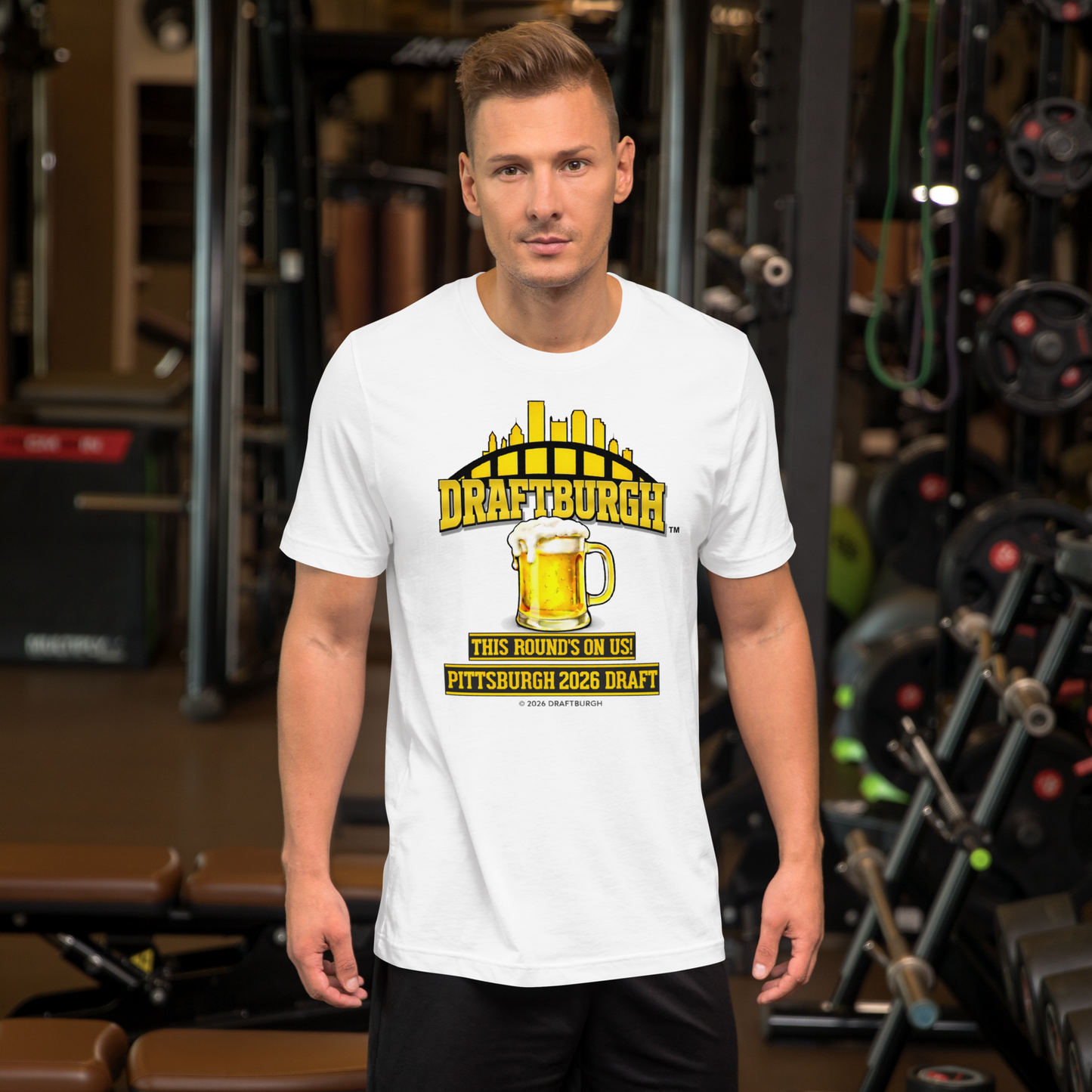 DRAFTBURGH™ "This Round's On Us" Pittsburgh 2026 Draft Shirt