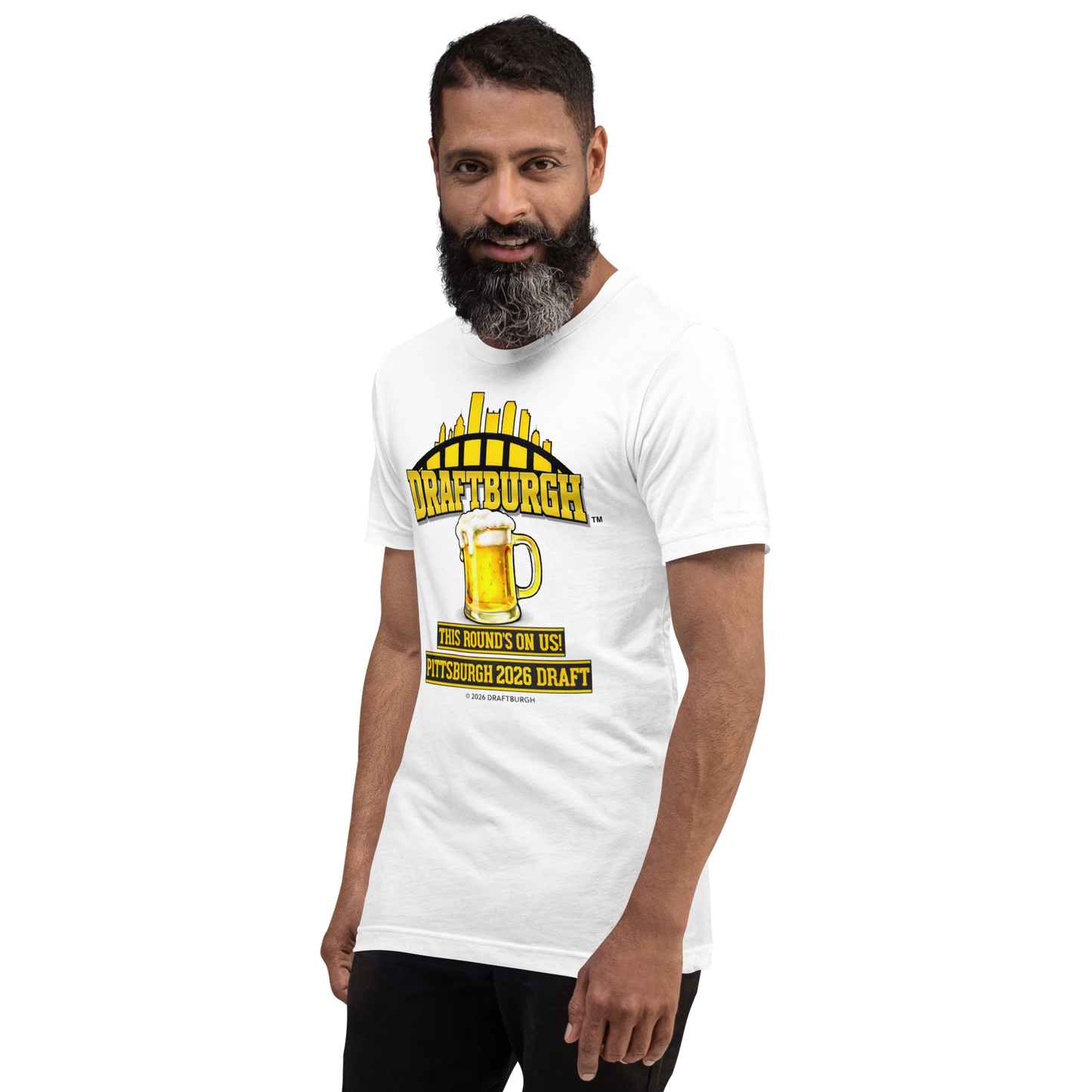 DRAFTBURGH™ "This Round's On Us" Pittsburgh 2026 Draft Shirt